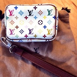 Louis Vuitton Multi Color Monogram Pouch & Strap
